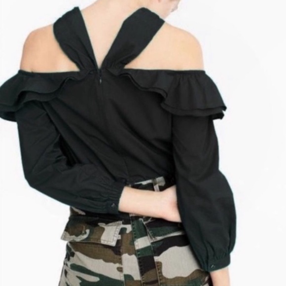 Exquisite J.crew off-shoulder top excellent condition black - Picture 5 of 6
